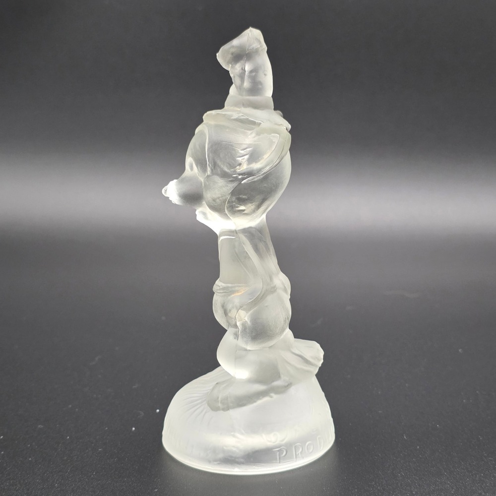 Rare Vintage Disney Li'l Bad Wolf Frosted Glass Figurine Rare Character - Picture 5 of 9